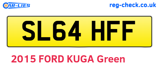 SL64HFF are the vehicle registration plates.