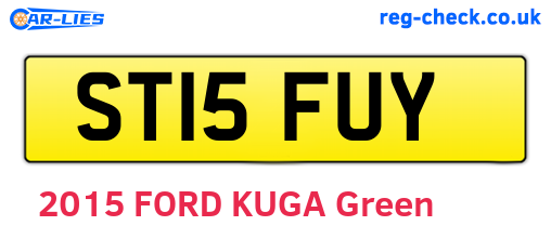 ST15FUY are the vehicle registration plates.