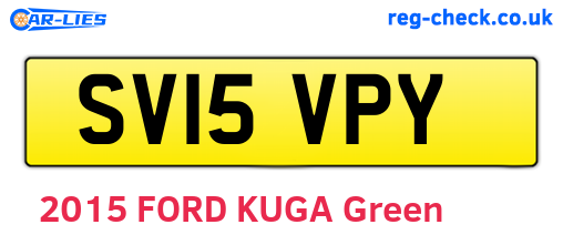 SV15VPY are the vehicle registration plates.