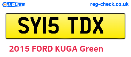 SY15TDX are the vehicle registration plates.