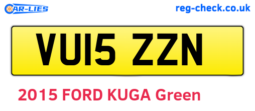 VU15ZZN are the vehicle registration plates.