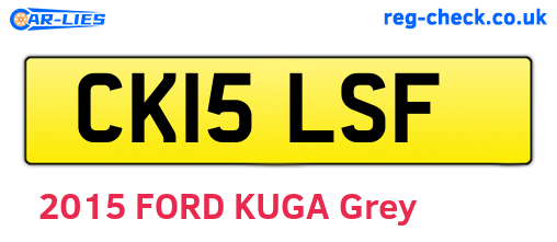 CK15LSF are the vehicle registration plates.