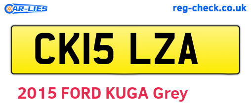 CK15LZA are the vehicle registration plates.