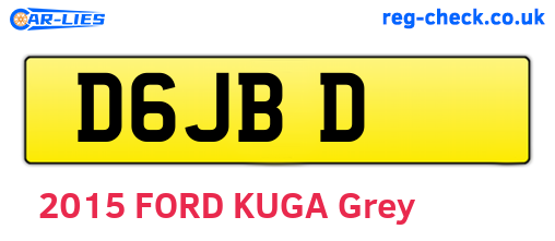 D6JBD are the vehicle registration plates.