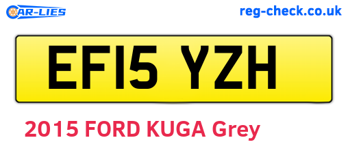 EF15YZH are the vehicle registration plates.