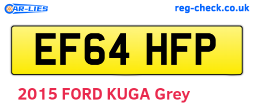 EF64HFP are the vehicle registration plates.