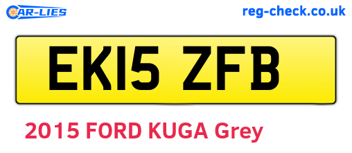 EK15ZFB are the vehicle registration plates.