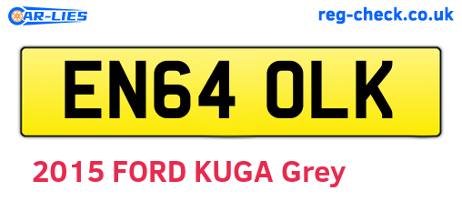 EN64OLK are the vehicle registration plates.