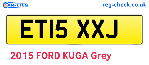ET15XXJ are the vehicle registration plates.
