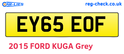 EY65EOF are the vehicle registration plates.