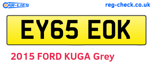 EY65EOK are the vehicle registration plates.