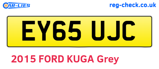 EY65UJC are the vehicle registration plates.