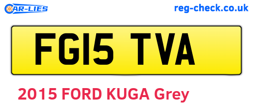 FG15TVA are the vehicle registration plates.