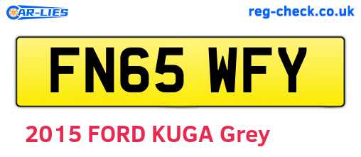 FN65WFY are the vehicle registration plates.