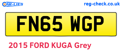 FN65WGP are the vehicle registration plates.