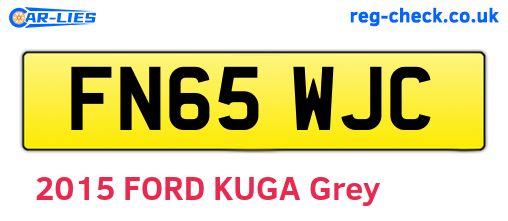 FN65WJC are the vehicle registration plates.