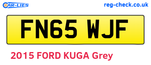 FN65WJF are the vehicle registration plates.