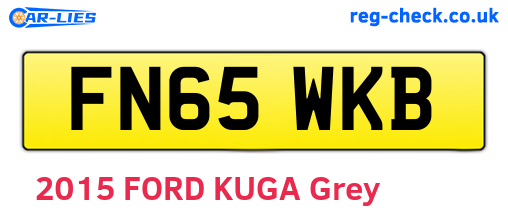 FN65WKB are the vehicle registration plates.