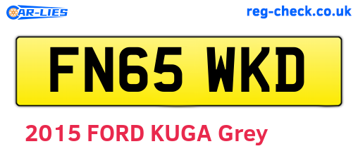 FN65WKD are the vehicle registration plates.