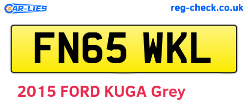 FN65WKL are the vehicle registration plates.