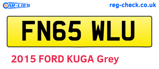 FN65WLU are the vehicle registration plates.
