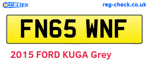 FN65WNF are the vehicle registration plates.