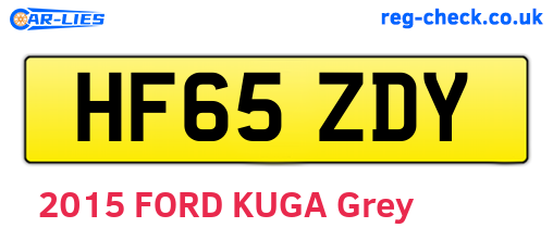HF65ZDY are the vehicle registration plates.