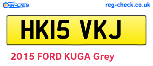 HK15VKJ are the vehicle registration plates.