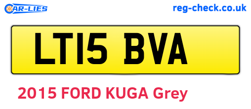 LT15BVA are the vehicle registration plates.
