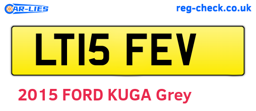 LT15FEV are the vehicle registration plates.