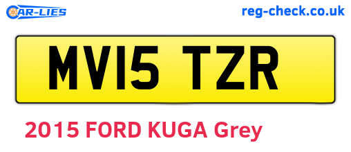 MV15TZR are the vehicle registration plates.