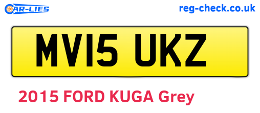 MV15UKZ are the vehicle registration plates.