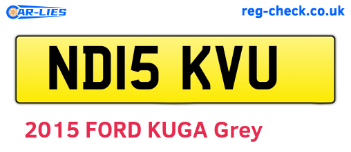 ND15KVU are the vehicle registration plates.