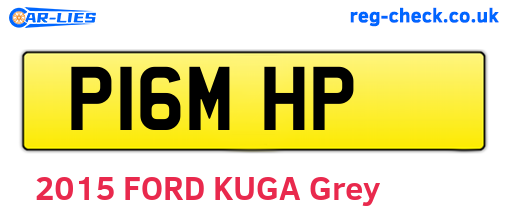 P16MHP are the vehicle registration plates.