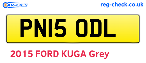 PN15ODL are the vehicle registration plates.