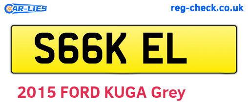 S66KEL are the vehicle registration plates.