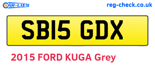 SB15GDX are the vehicle registration plates.