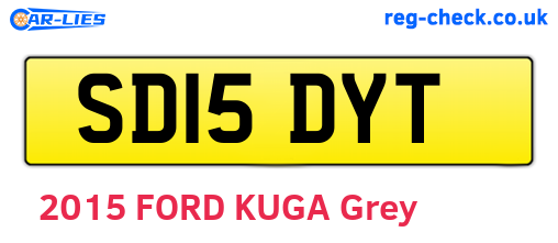 SD15DYT are the vehicle registration plates.