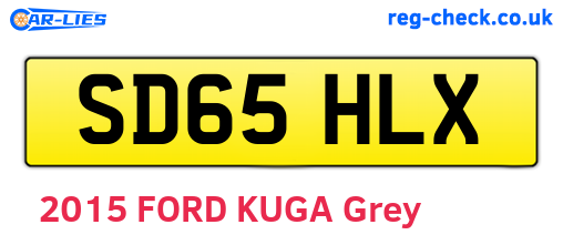 SD65HLX are the vehicle registration plates.