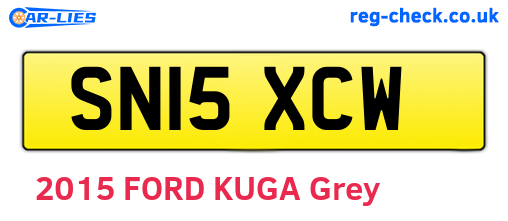 SN15XCW are the vehicle registration plates.