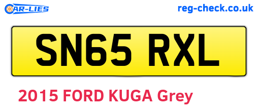 SN65RXL are the vehicle registration plates.