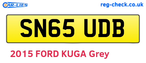 SN65UDB are the vehicle registration plates.