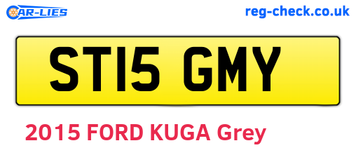 ST15GMY are the vehicle registration plates.