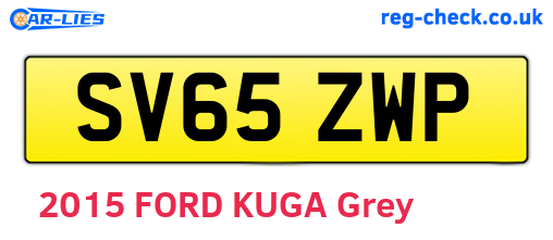 SV65ZWP are the vehicle registration plates.
