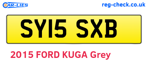 SY15SXB are the vehicle registration plates.