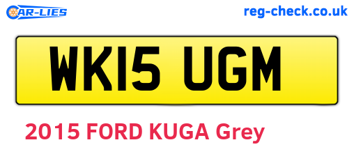 WK15UGM are the vehicle registration plates.
