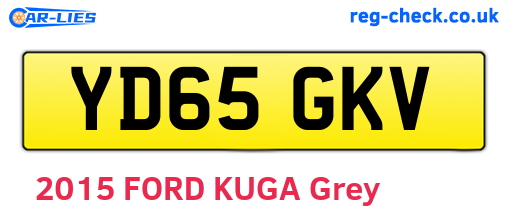 YD65GKV are the vehicle registration plates.