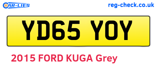 YD65YOY are the vehicle registration plates.