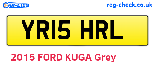 YR15HRL are the vehicle registration plates.