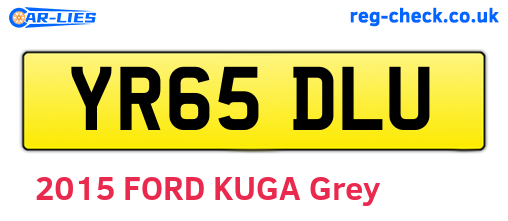 YR65DLU are the vehicle registration plates.